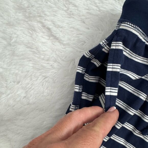 Lands End Sea Navy Founders Stripe Men's Lounge Pajama Bottoms - Picture 4 of 6